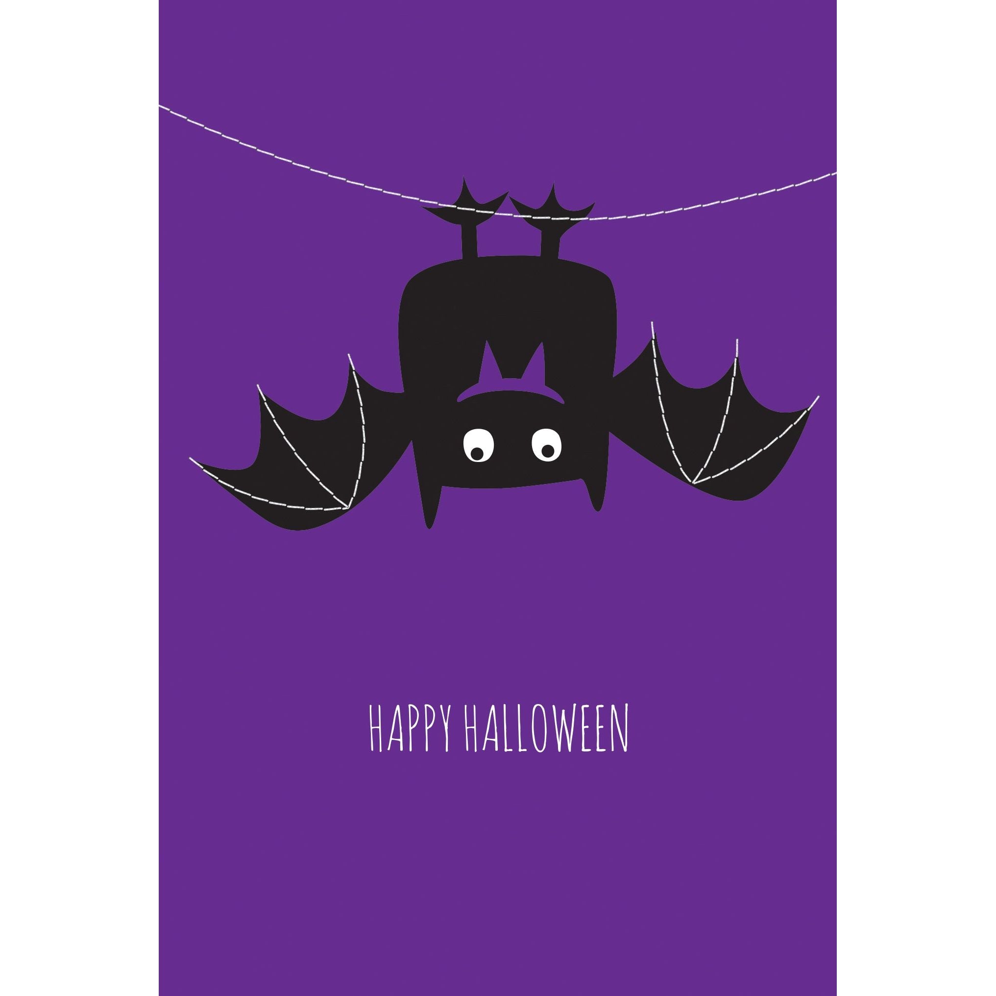 Hanging Bat Halloween Card - Cardmore